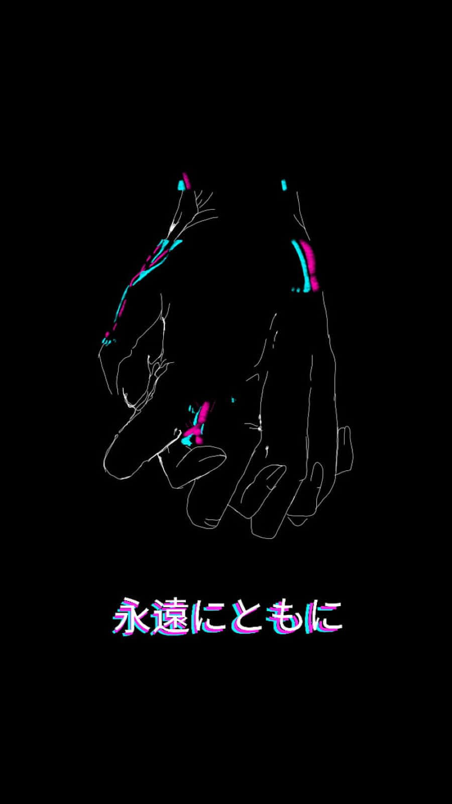 Glitch_ Hands_ Dark_ Aesthetic.jpg Wallpaper