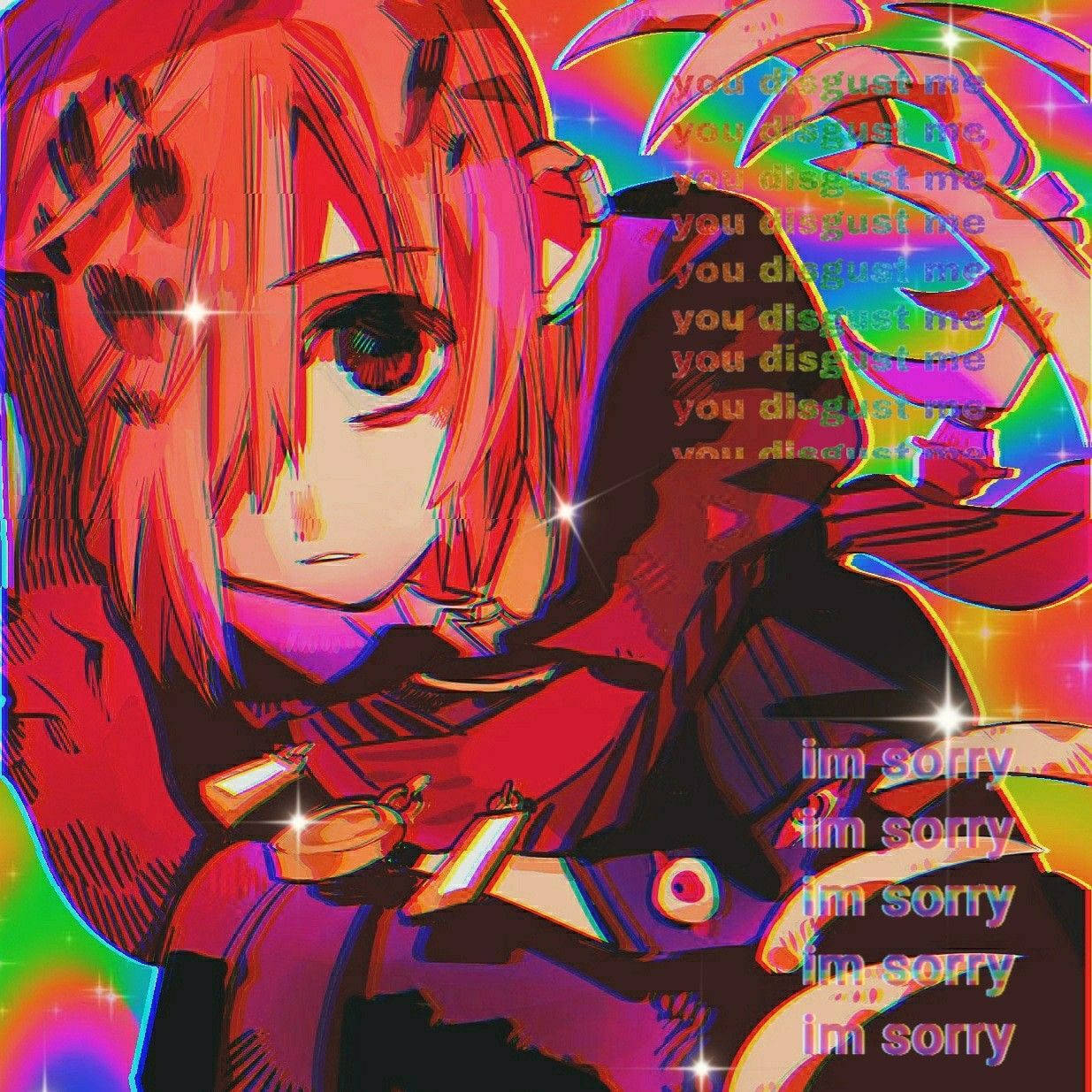 Glitchcore Hanako Wallpaper