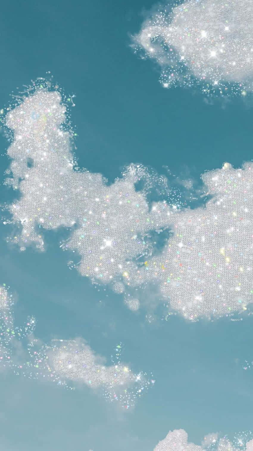 Glittering Clouds Aesthetic Sky Wallpaper