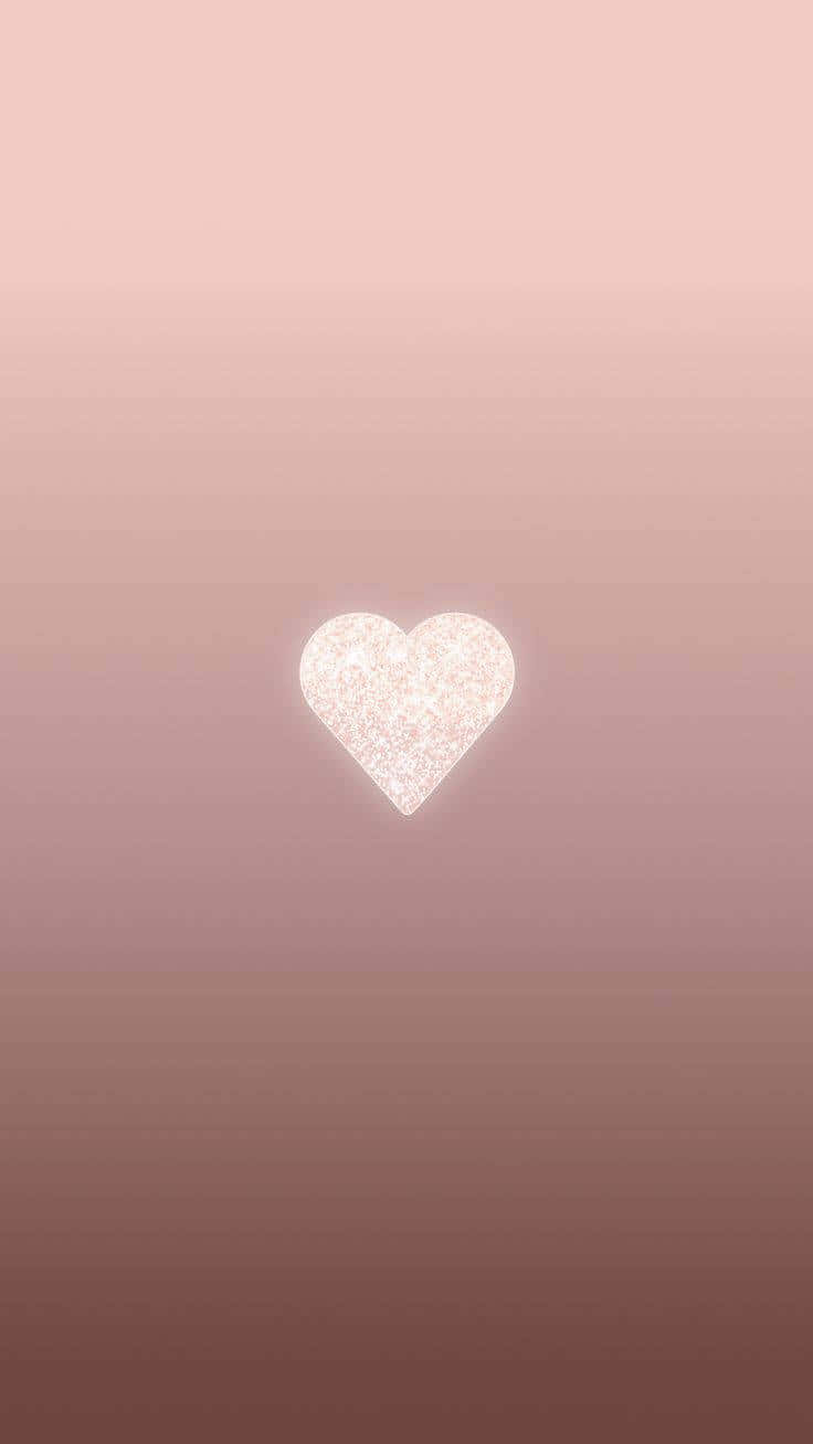 Glittering Heart Aesthetic Wallpaper Wallpaper