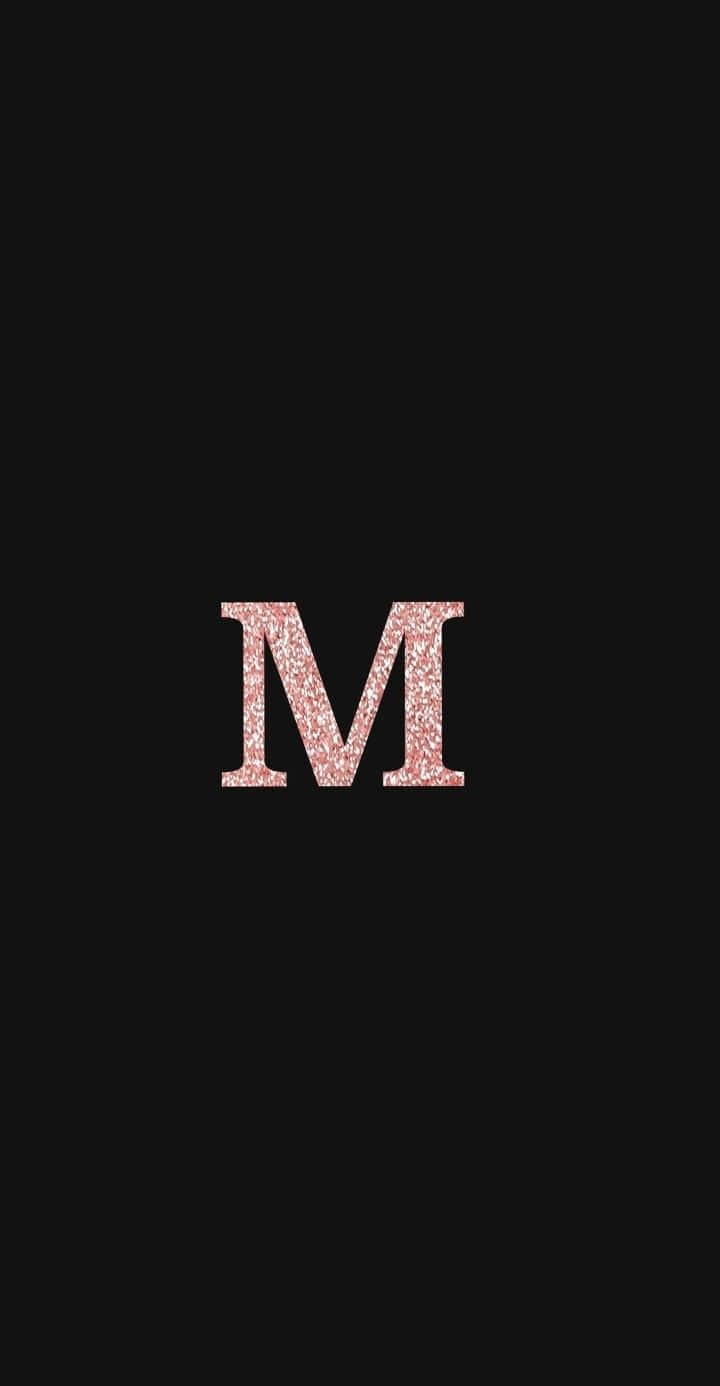 Glittering Monogram M Aesthetic Wallpaper