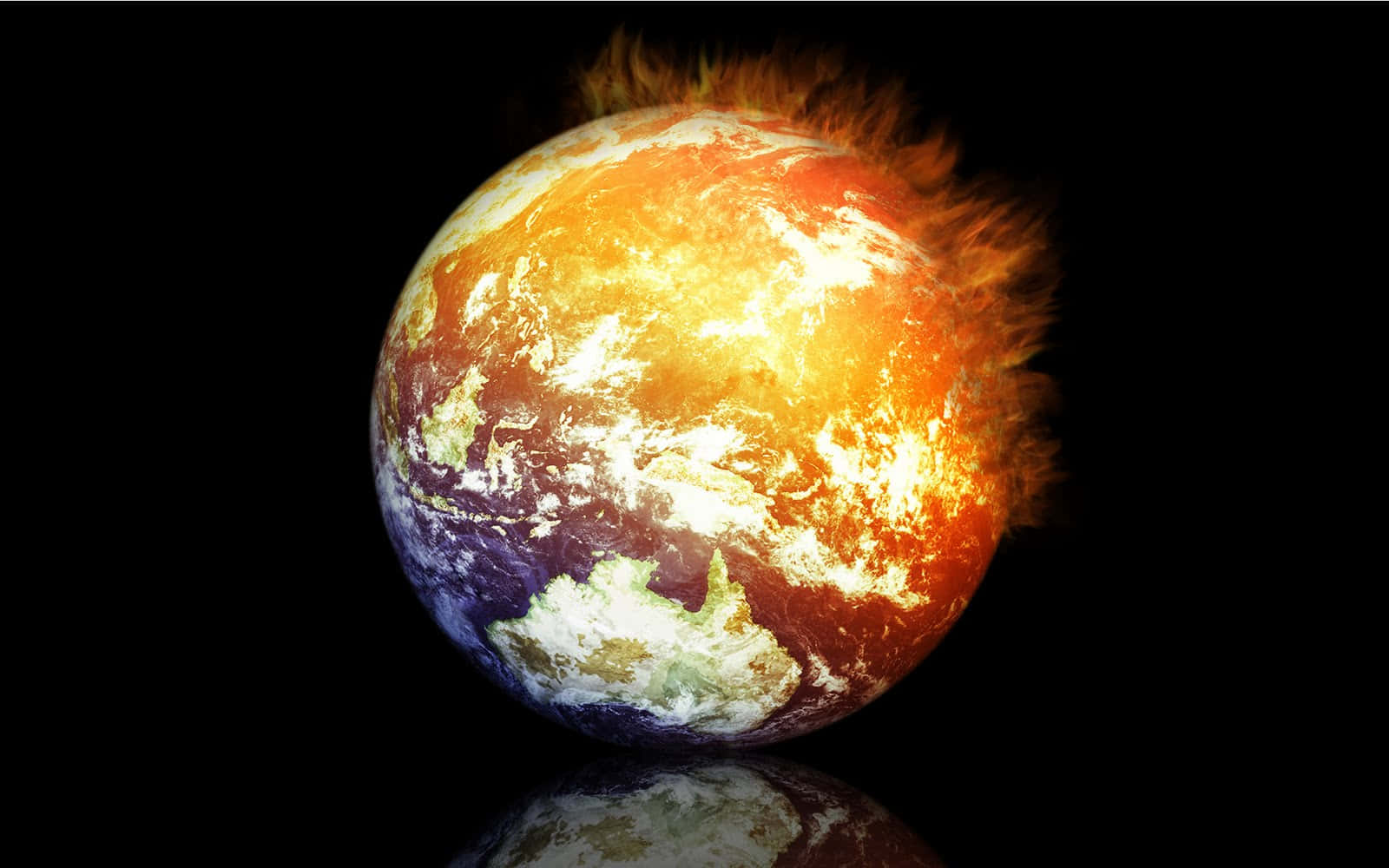 Global Warming Concept Art Wallpaper