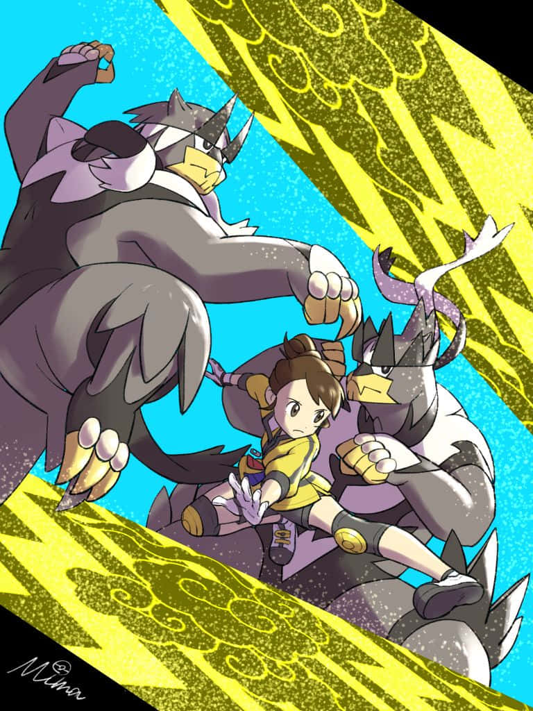 Gloria Training With Urshifu Forms - Pokémon Sword And Shield Wallpaper