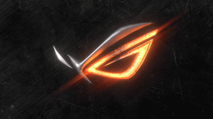 Glowing Epic Asus Rog Logo Wallpaper