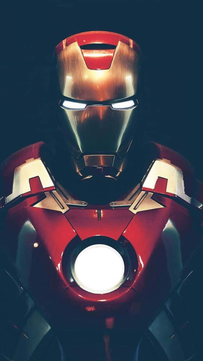 Glowing Iron Man Iphone X Wallpaper