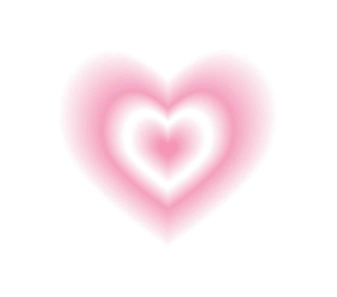 Glowing Pink Heart Aura Wallpaper