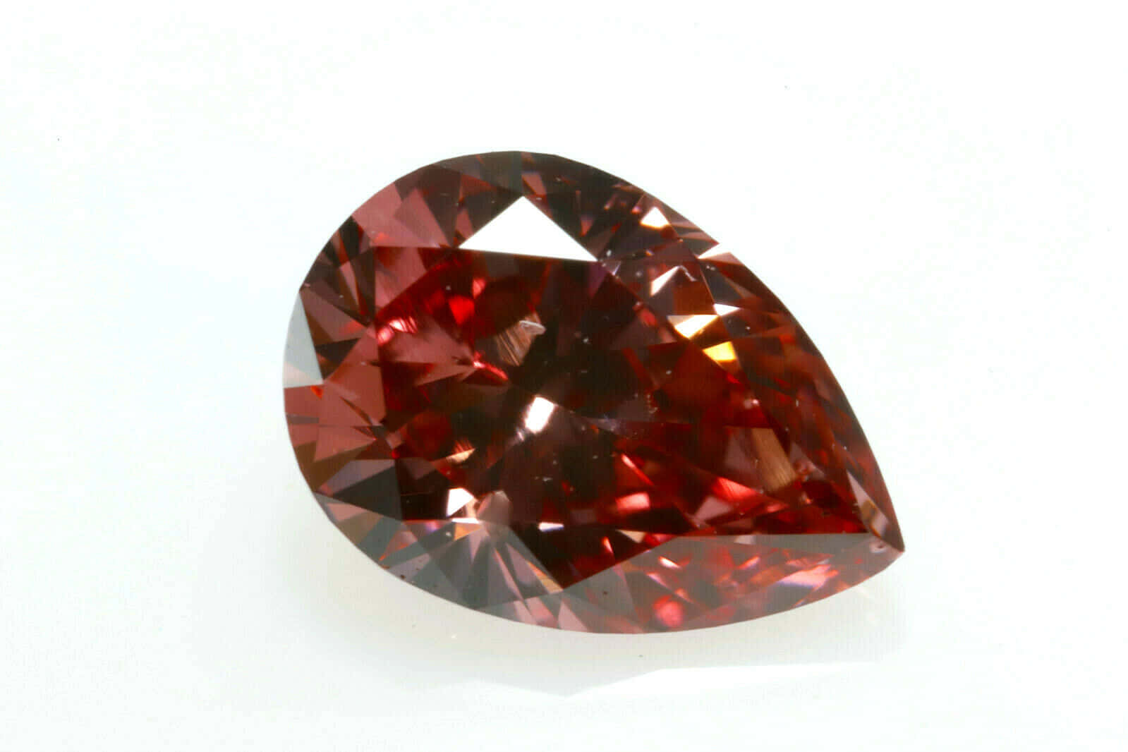 Glowing Red Diamond In The Dark Wallpaper