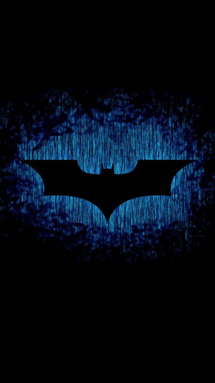 Glowing Symbol Of Batman Dark Iphone Wallpaper