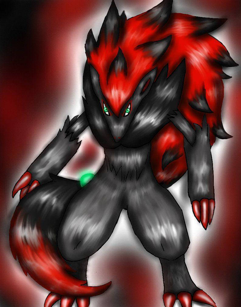 Glowing Zoroark Art Wallpaper