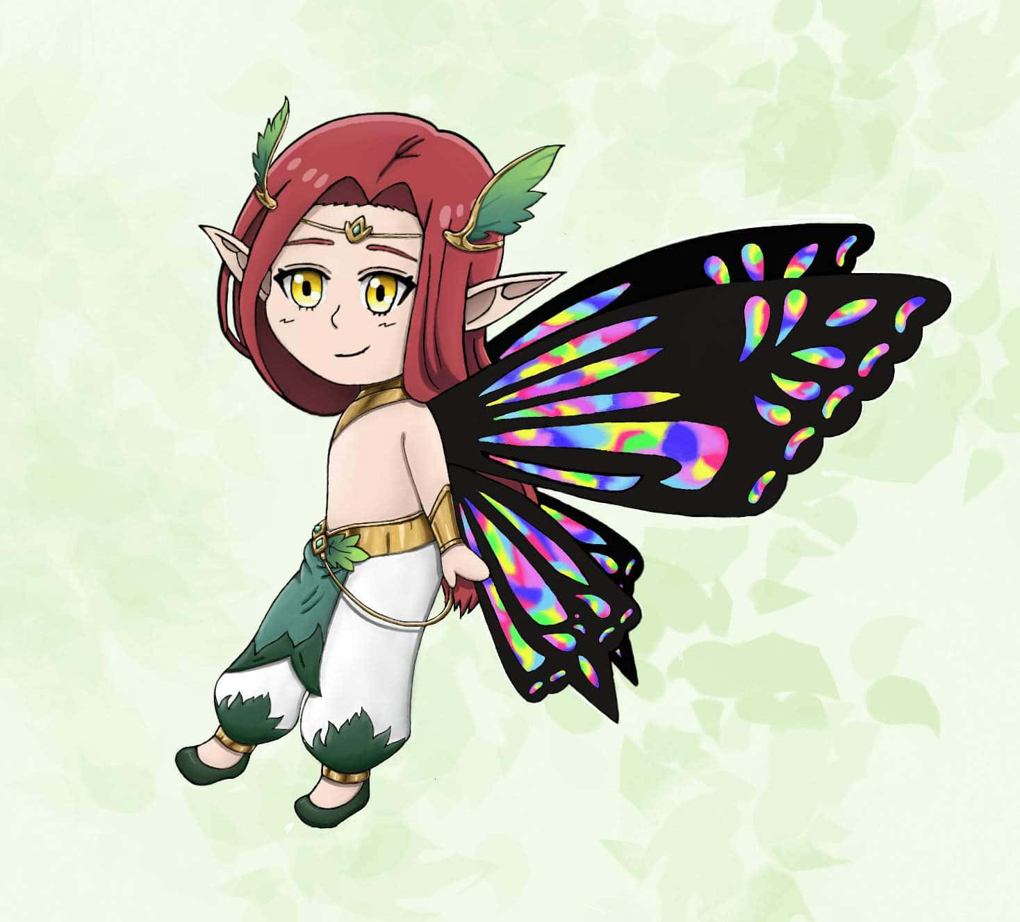 Gloxinia Fairy King Illustration Wallpaper