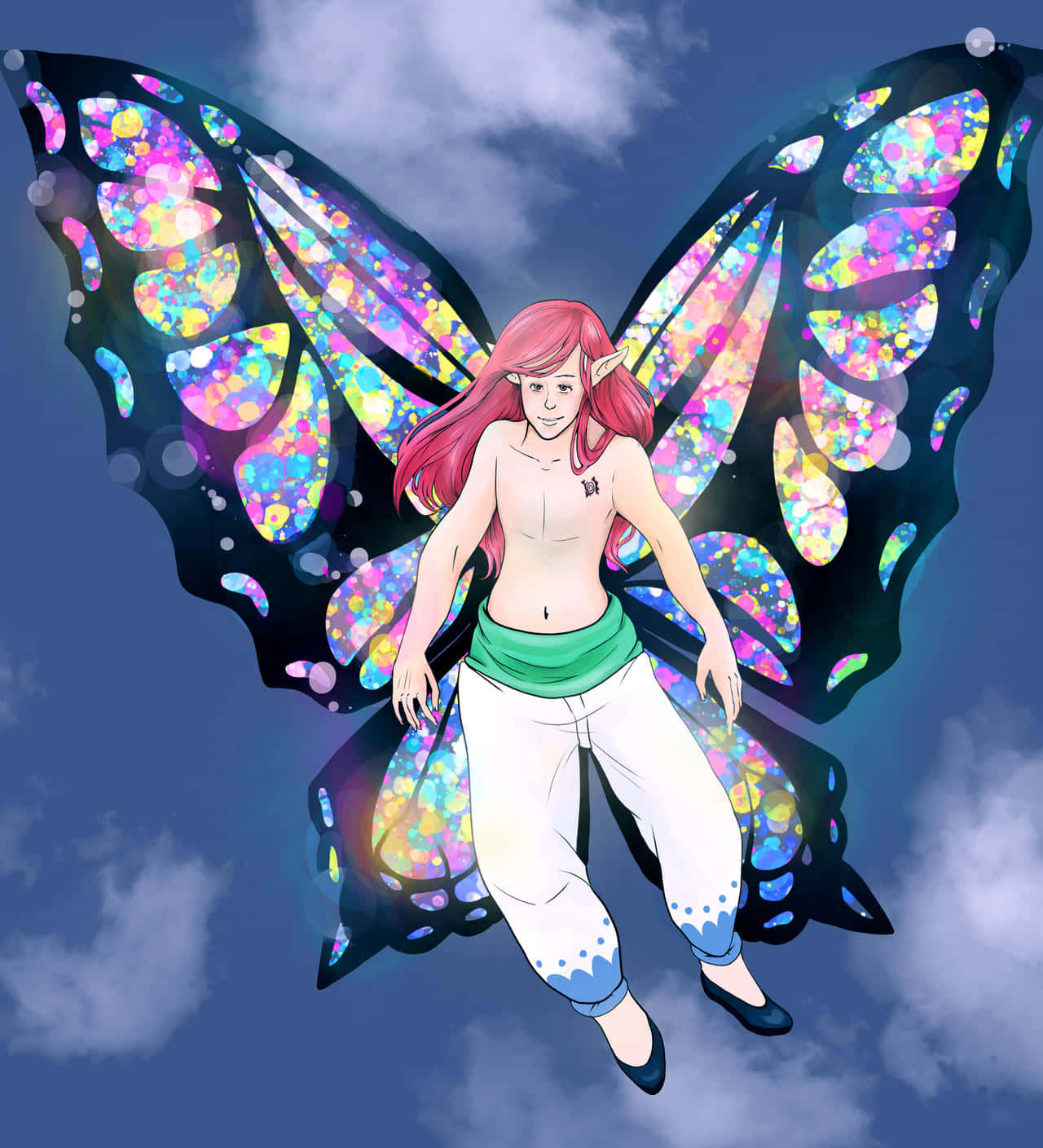 Gloxinia Fairy King Illustration Wallpaper