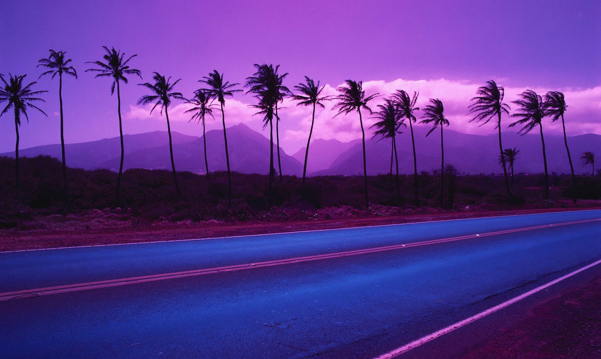 Gmail Purple Road Wallpaper