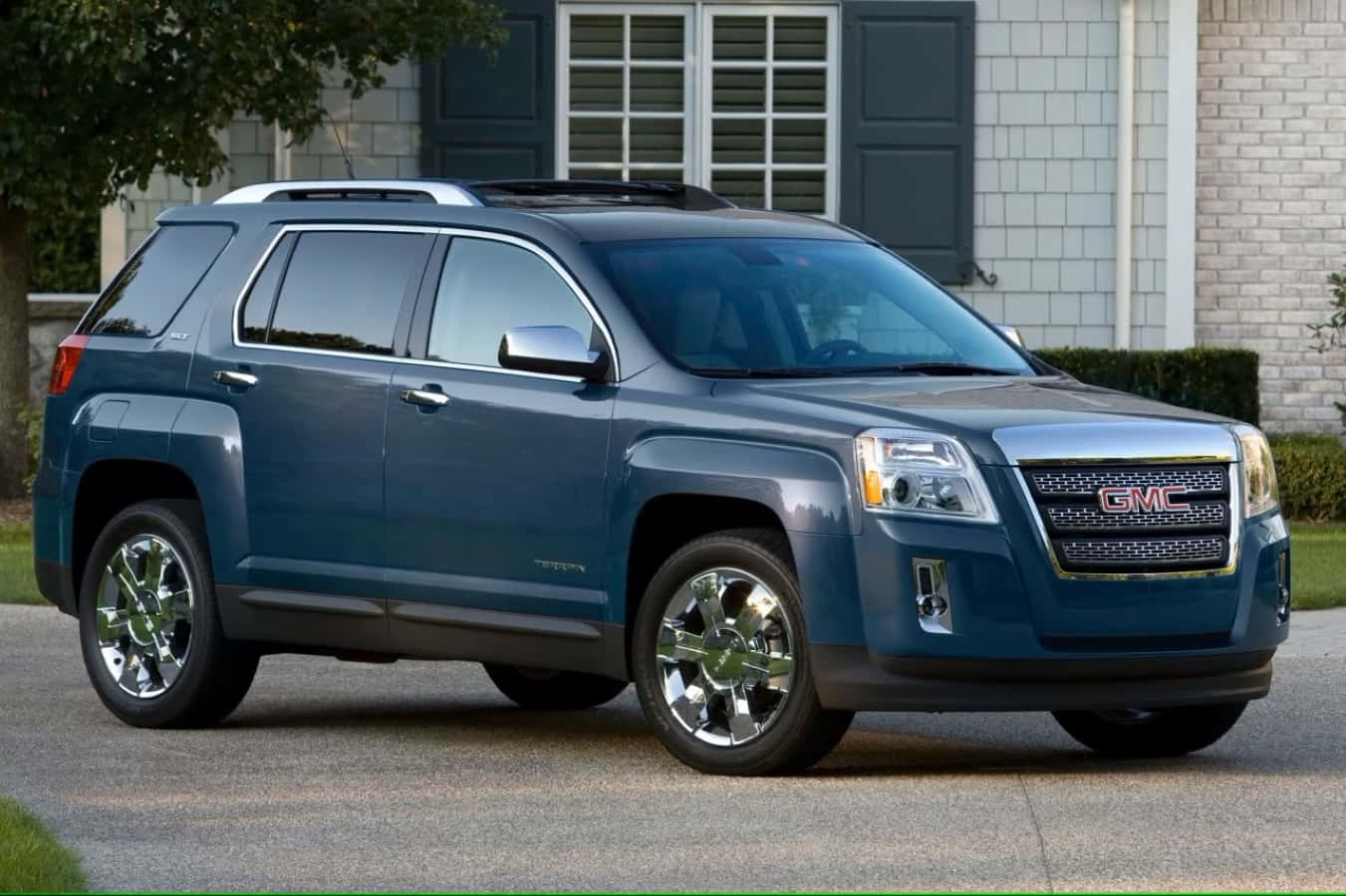 Gmc Terrain In A Scenic Landscape Wallpaper