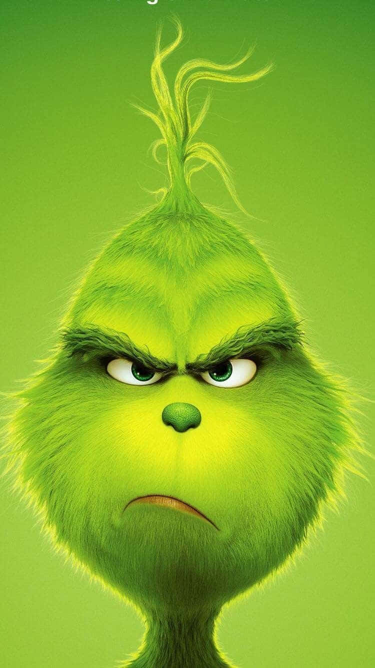 Go Green This Year With Cute Grinch! Wallpaper