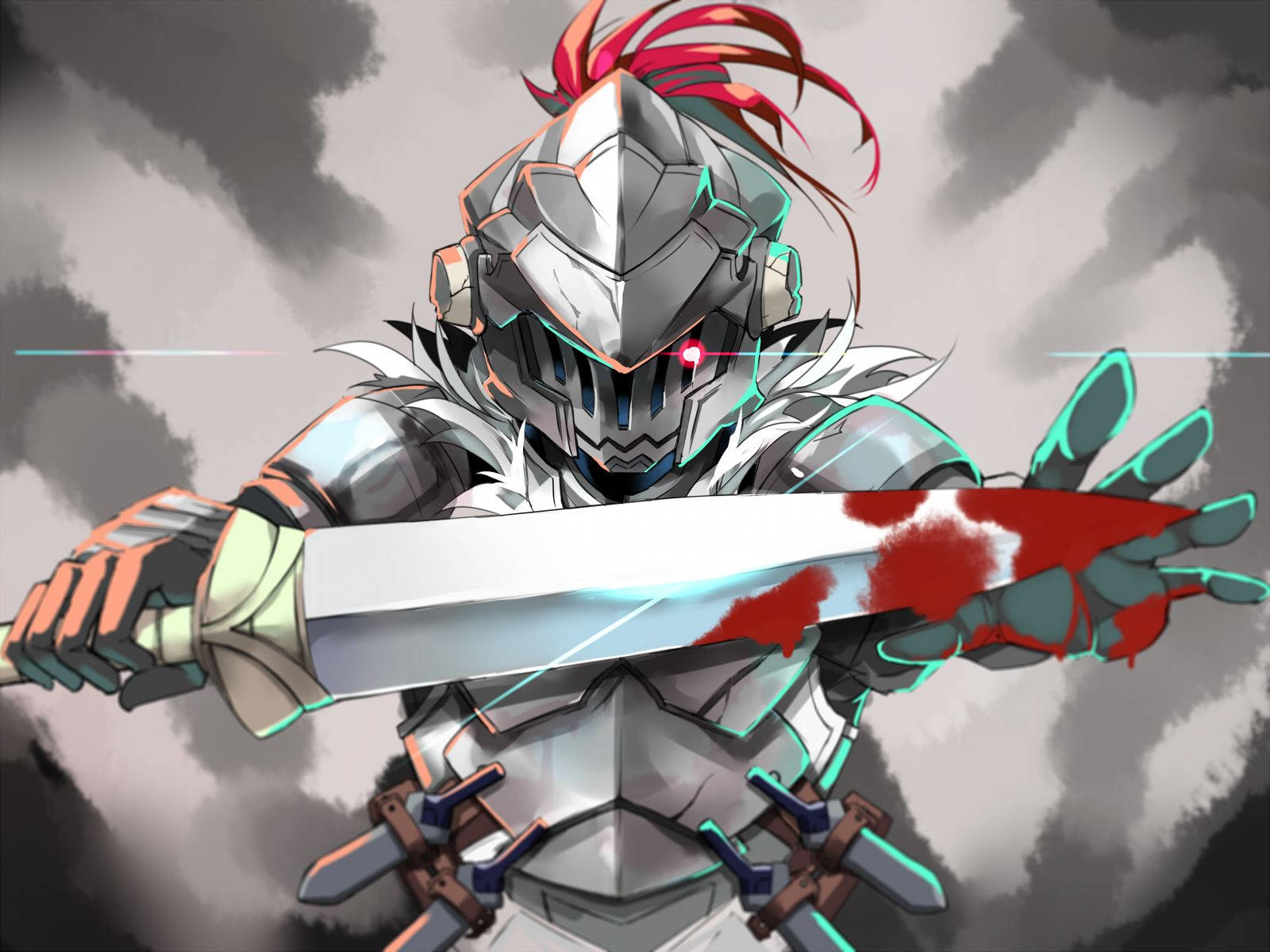 Goblin Slayer Defending Himself Against The Goblins Wallpaper