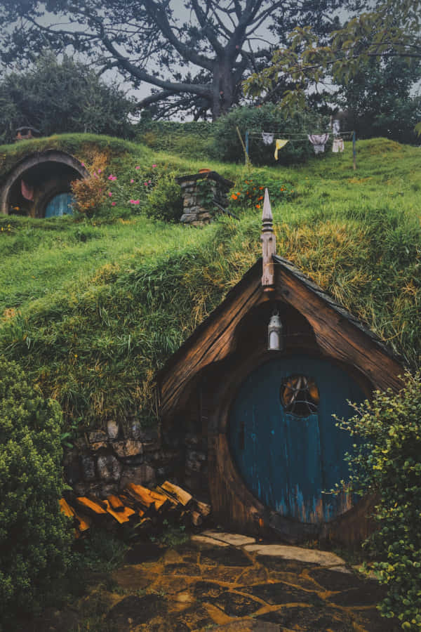 Goblincore Hobbit House Aesthetic Wallpaper