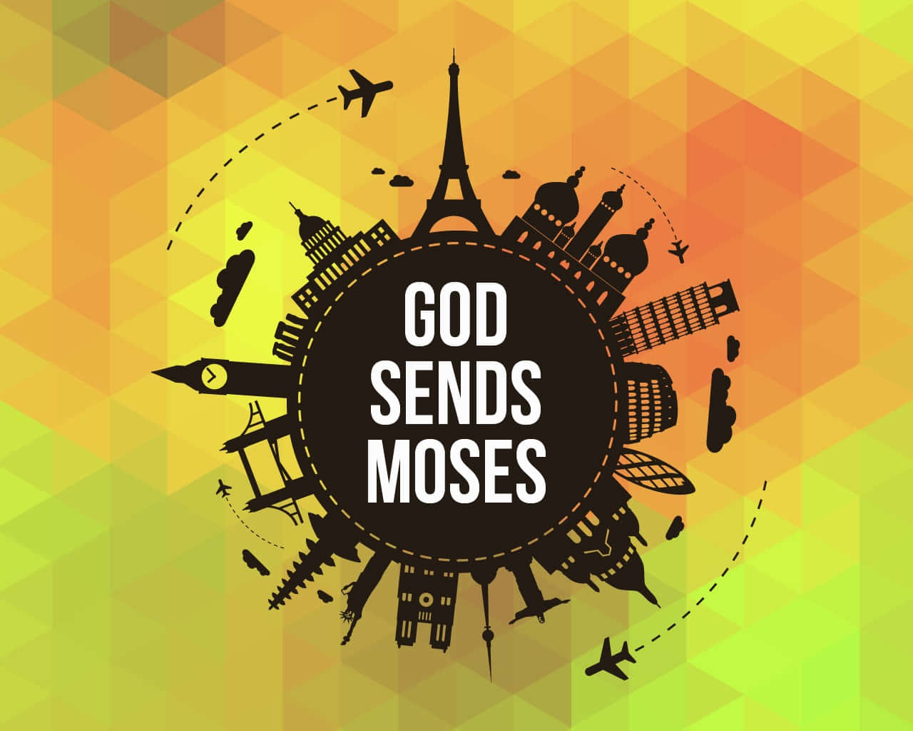 God Sends Moses Sunday School Poster Wallpaper