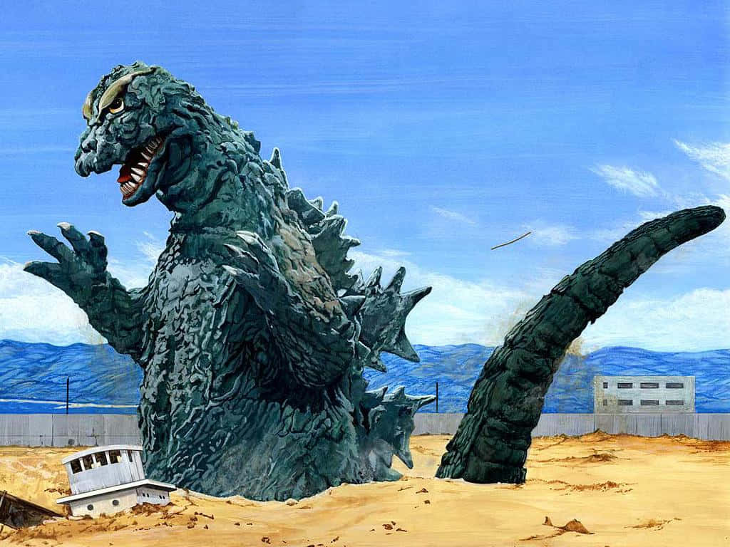 Godzilla 1954 Rampaging Through Tokyo Wallpaper