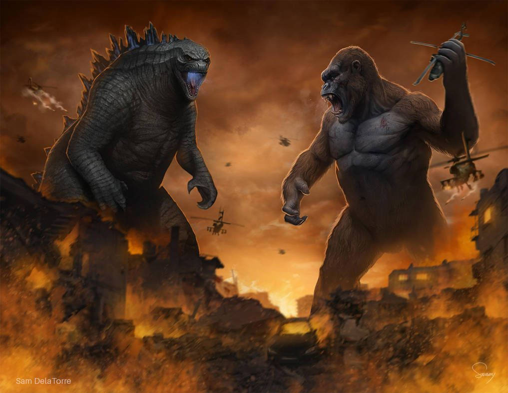 Godzilla Vs Kong - May The Best Monster Win! Wallpaper