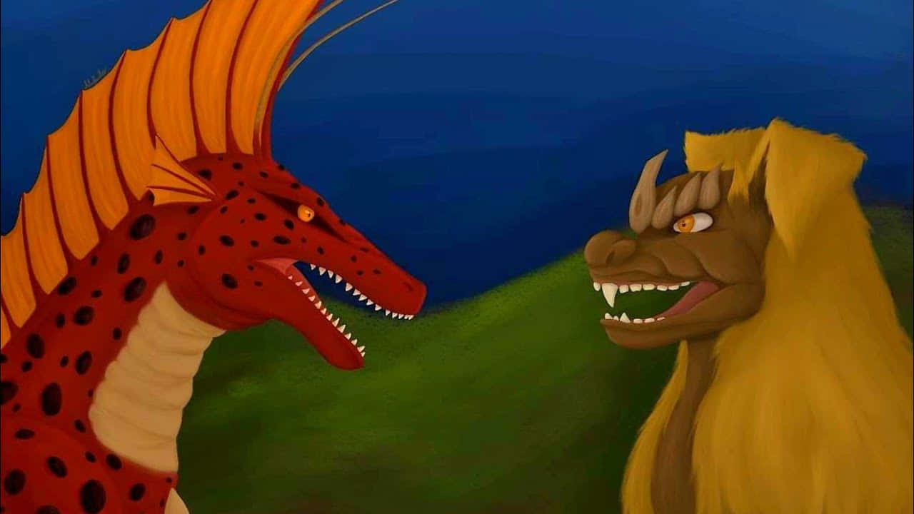 Godzillavs King Caesar Faceoff Wallpaper