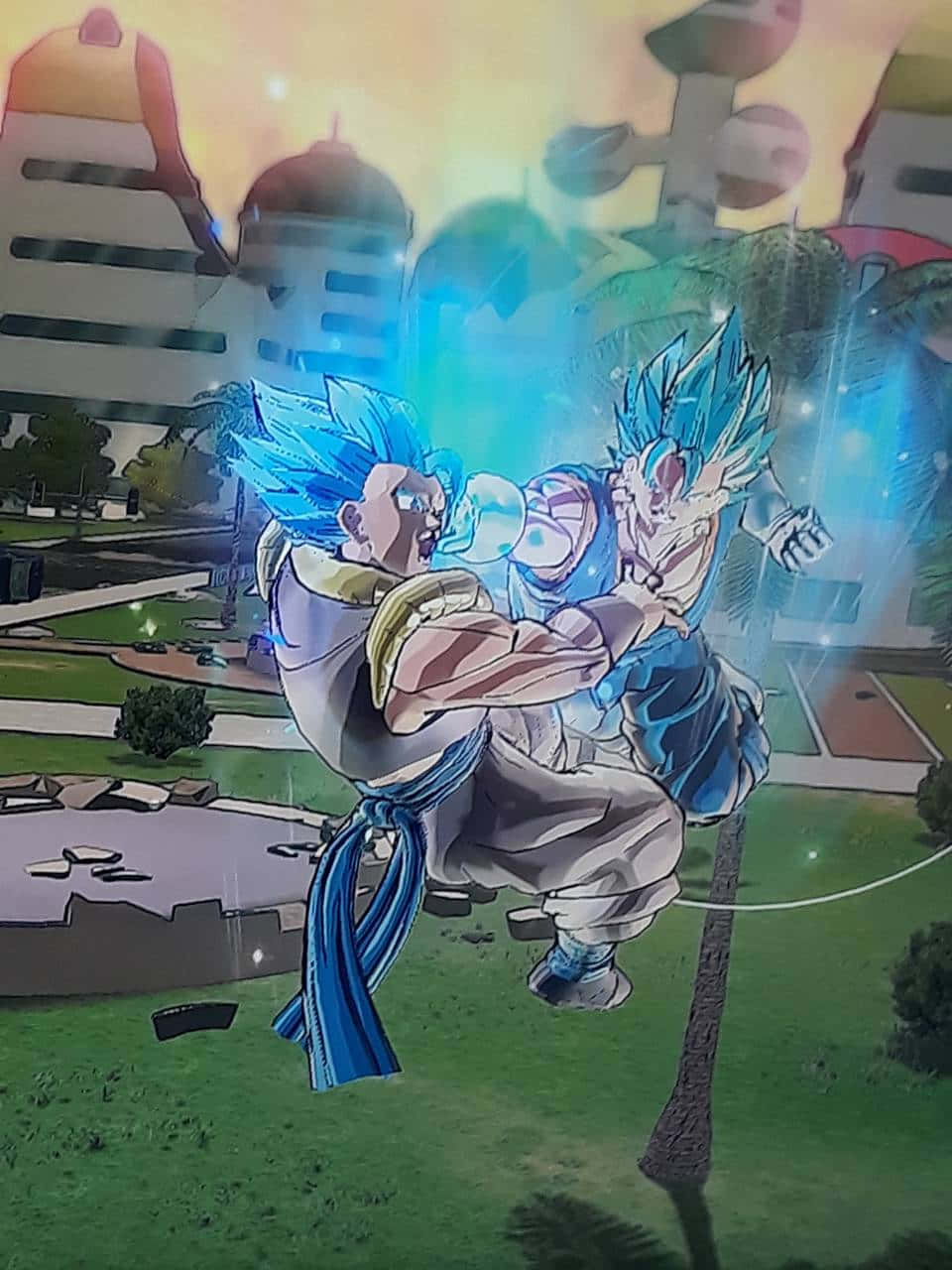 “gogeta And Vegito Unite For An Epic Battle” Wallpaper