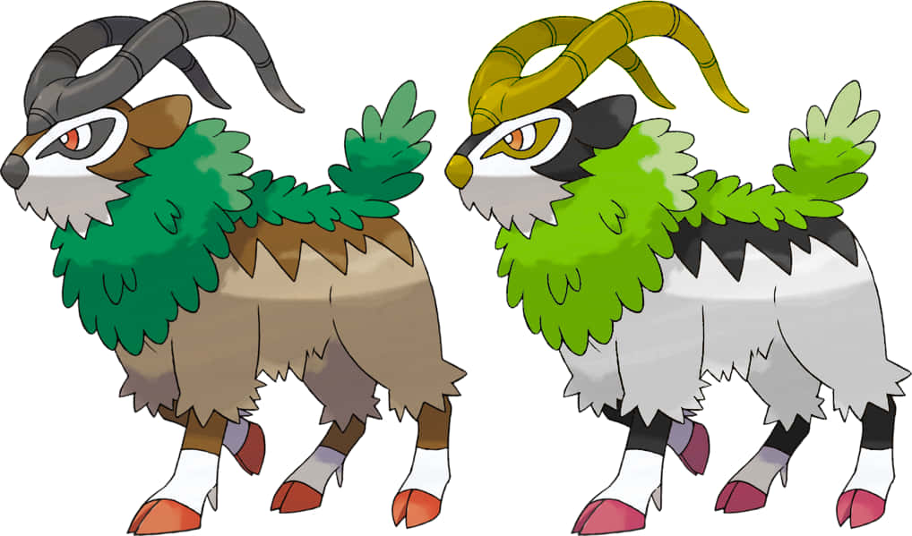 Gogoat And Shiny Gogoat Wallpaper