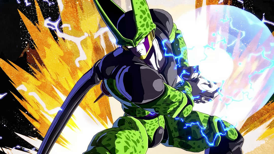 Gohan Vs Cell In The Classic Cell Games Wallpaper