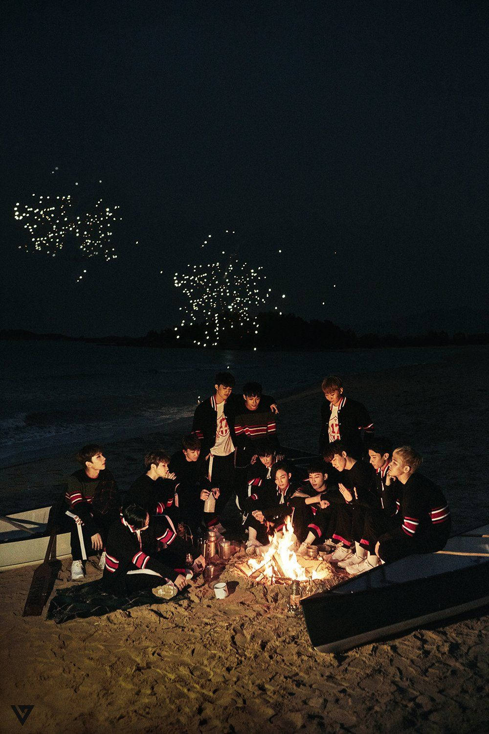 Going Seventeen Campfire Wallpaper