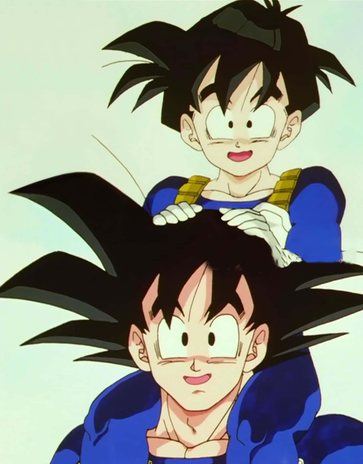 “goku And Chichi Enjoying Life Together” Wallpaper