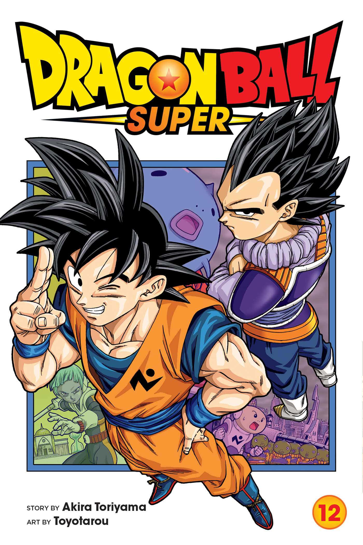 Goku And Vegeta Unleashing Their Power In Dragon Ball Super Manga Wallpaper