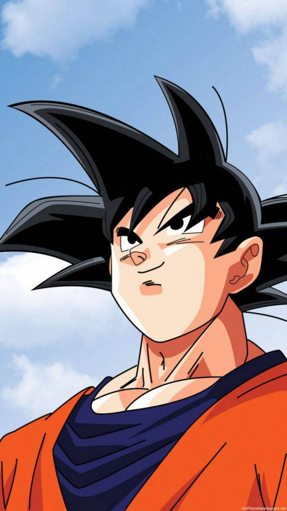 Goku Gazing Up Dragon Ball Z Iphone Wallpaper