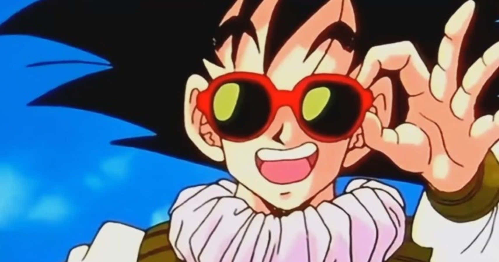 Goku Laughs His Way Through Adventure Wallpaper