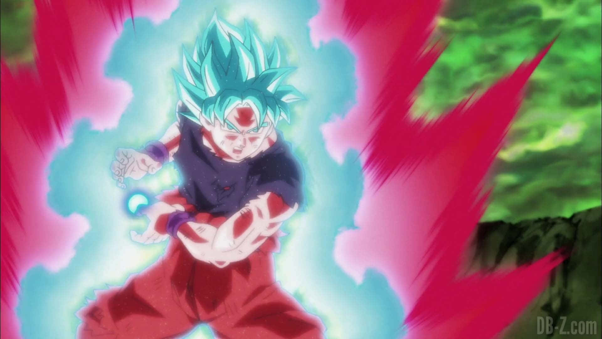 Goku Powering Up With The Powerful Kaioken Wallpaper