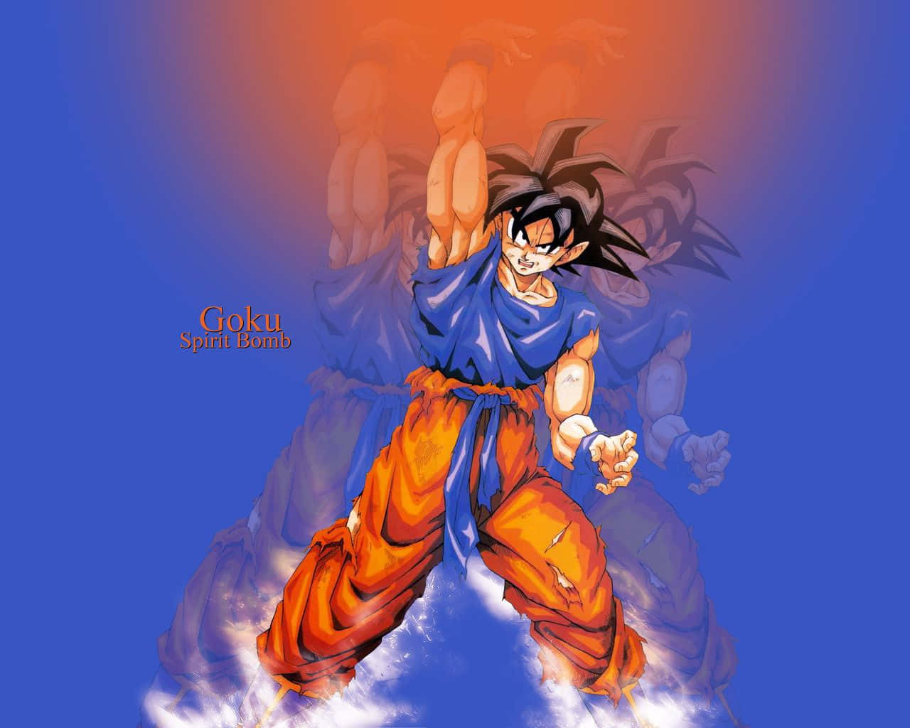 Goku Unleashing The Powerful Spirit Bomb Sword!