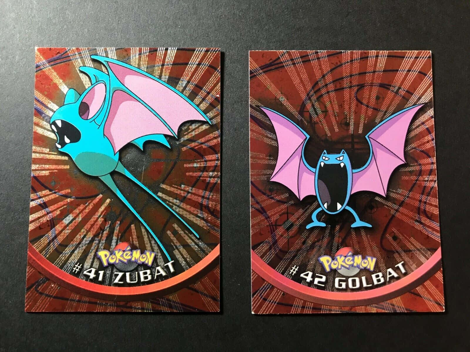 Golbat And Zubat Cards Wallpaper