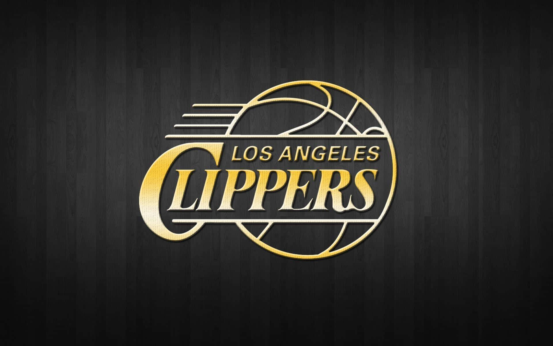 Gold Basketball Team La Clippers Logo Digital Art Wallpaper