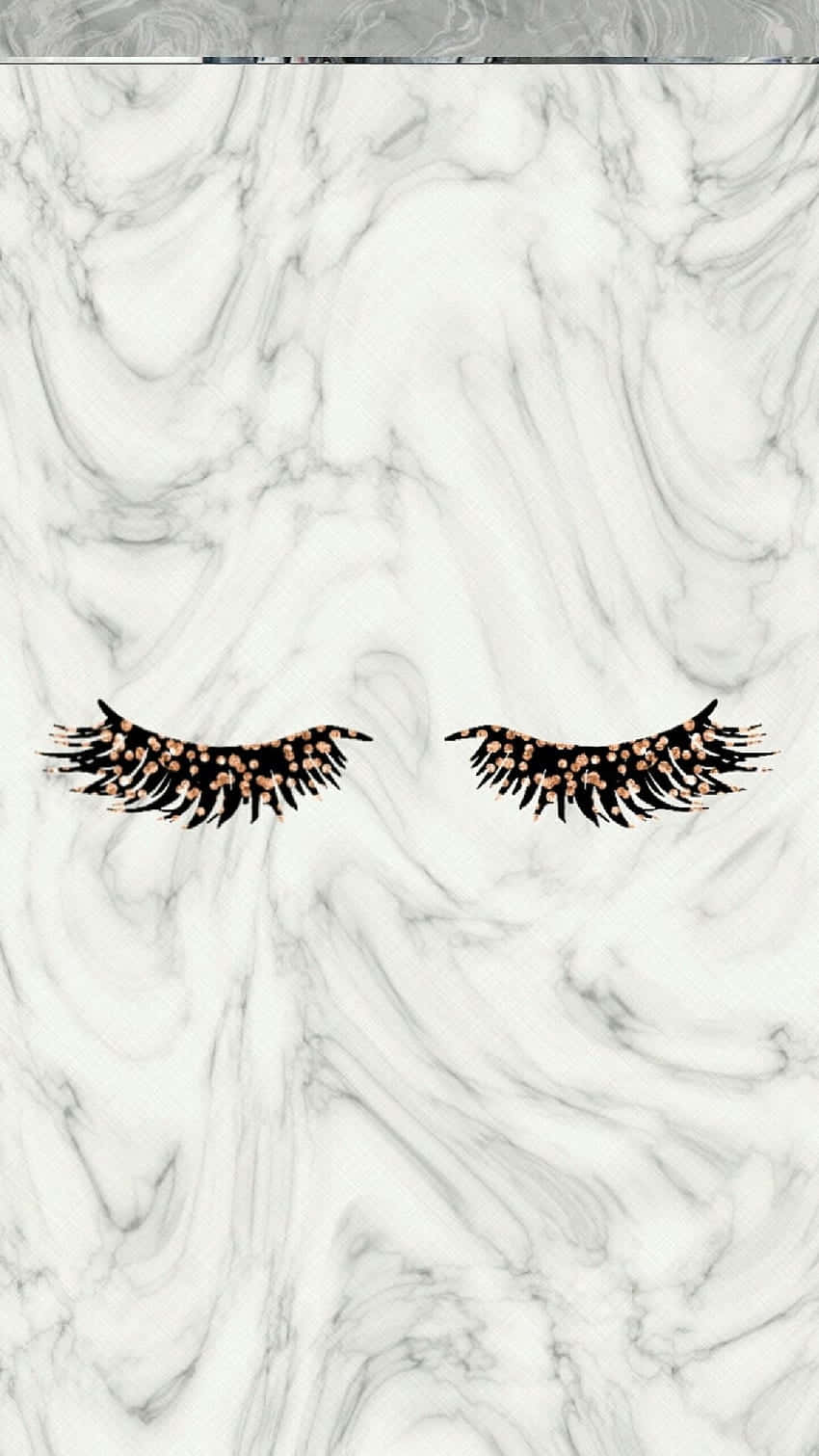 Gold Powder On Black Eyelash Wallpaper