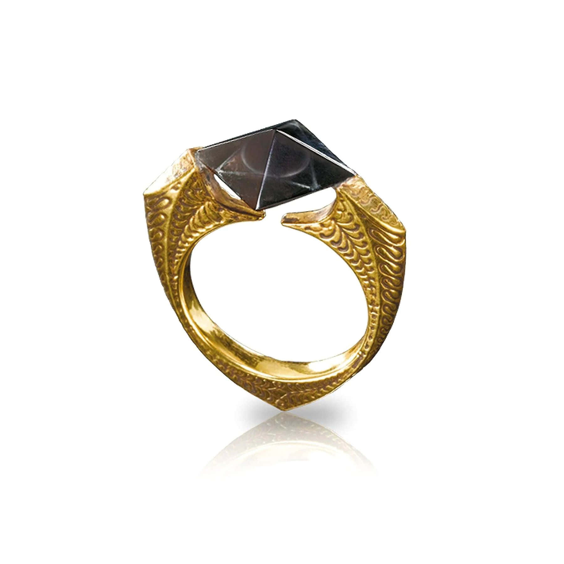 Golden Black Gemstone Ring Wallpaper