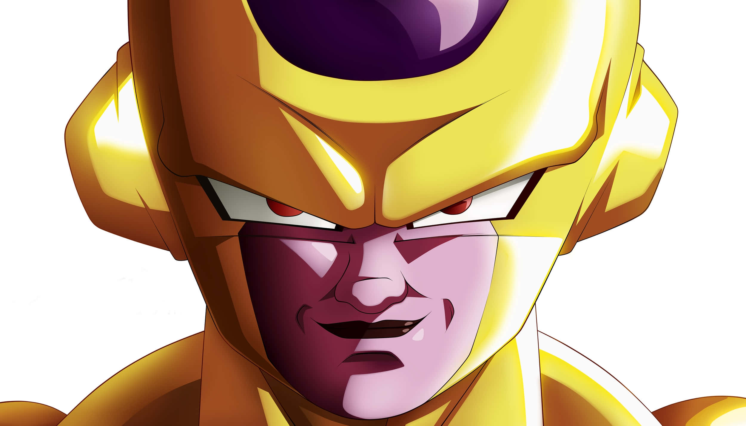 Golden Frieza Shines Bright With Unstoppable Power Wallpaper