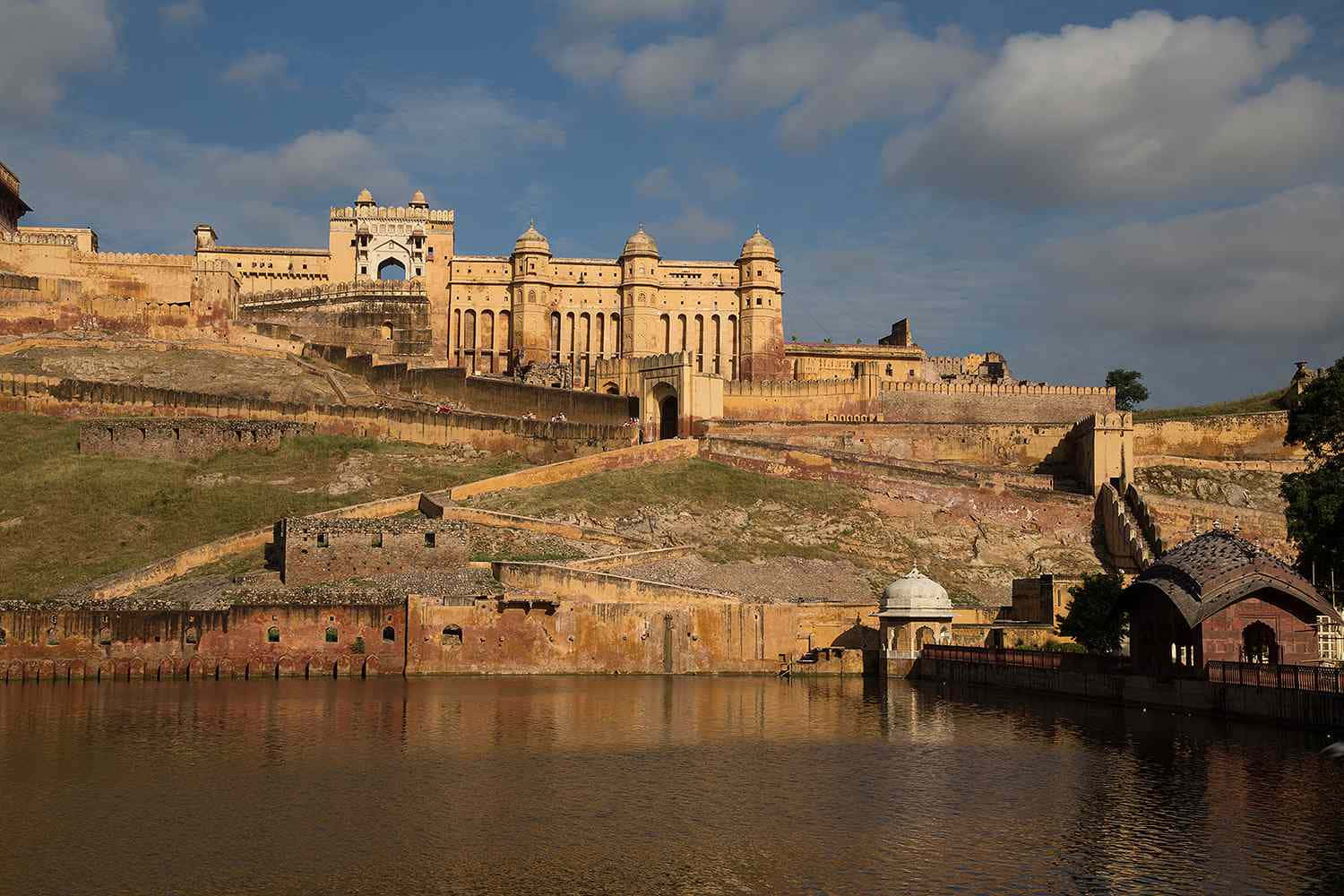 Golden Hour In Amer Fort Wallpaper