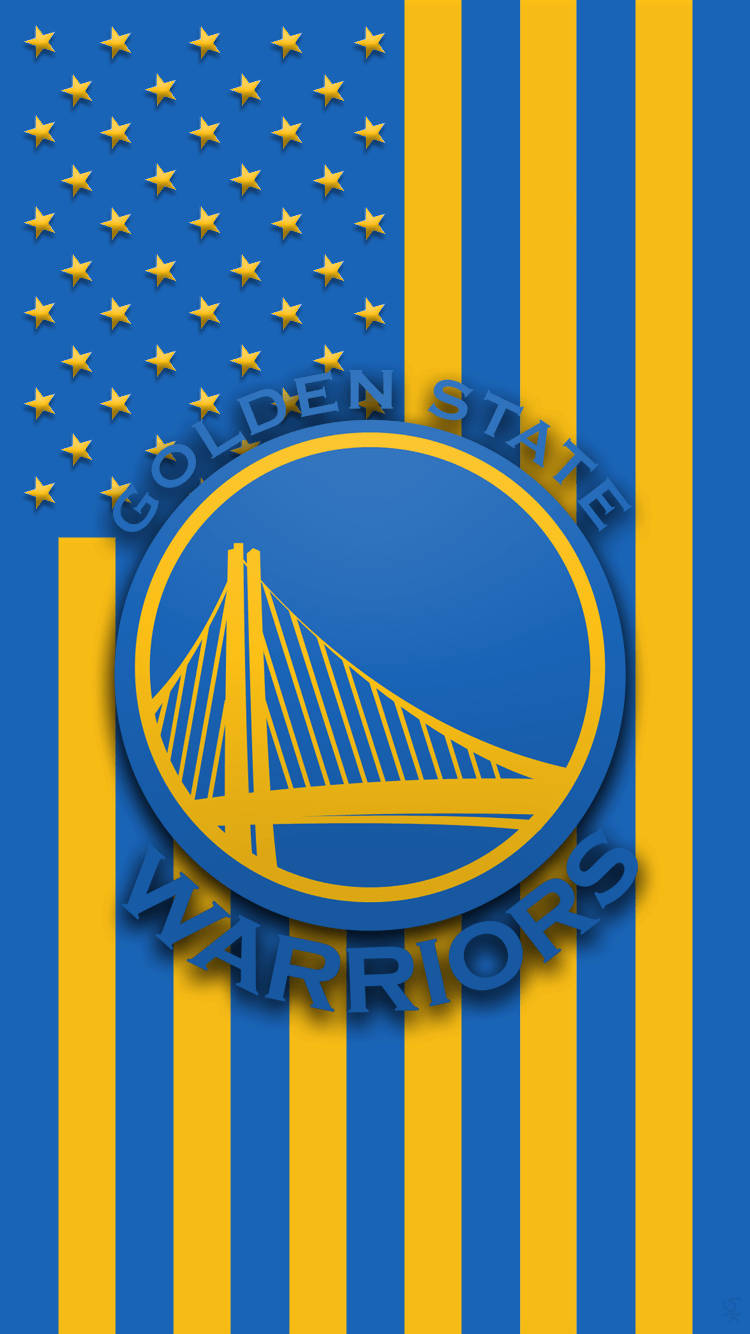 Golden State Warriors Themed Flag Wallpaper