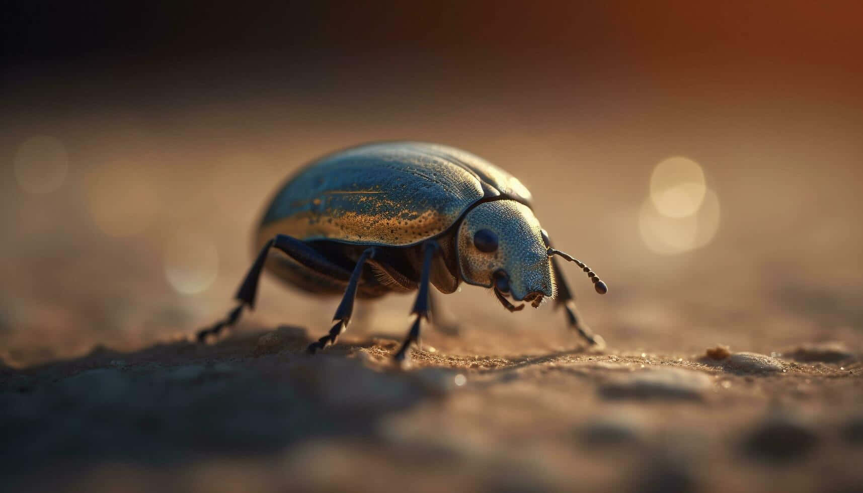 Golden Weevilin Sunset Light Wallpaper