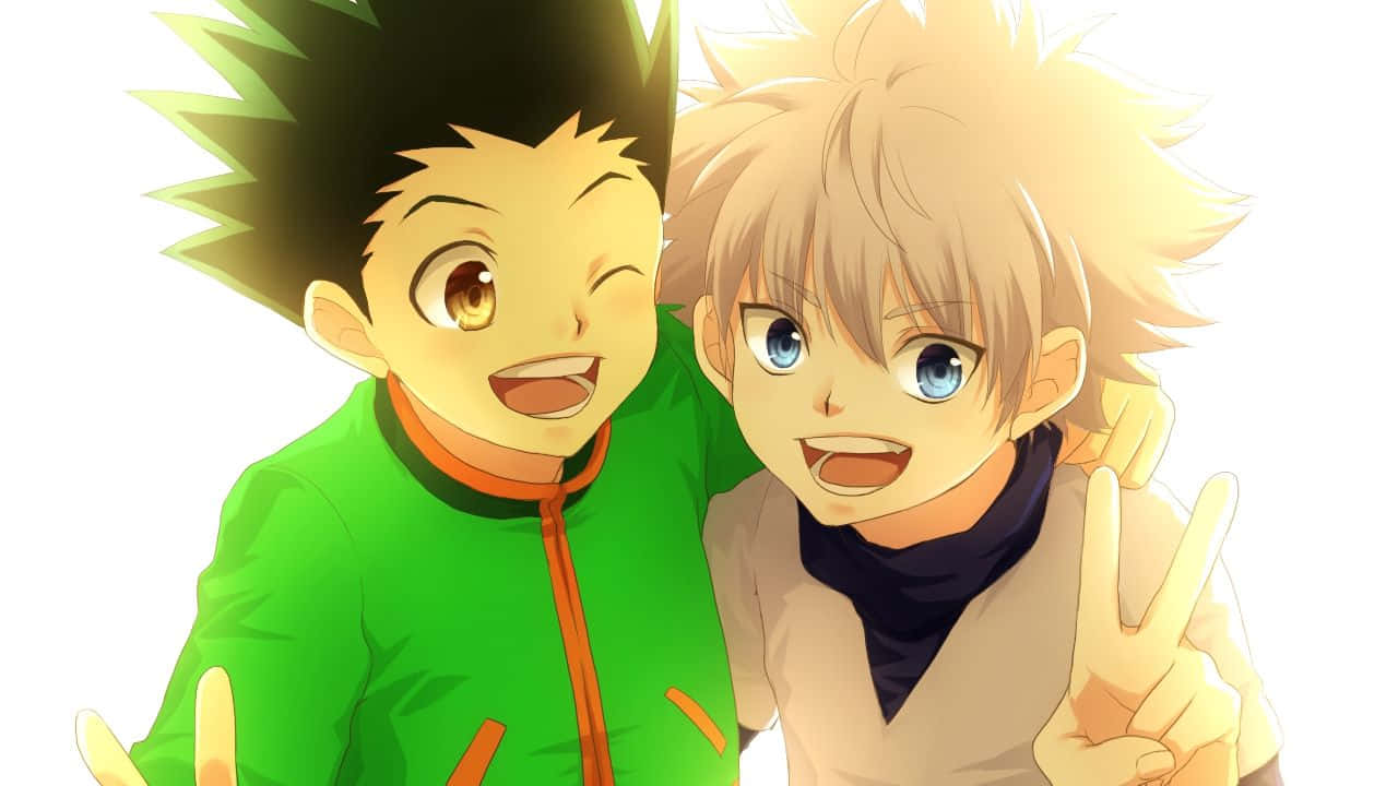 Gon And Killua - Best Friends For Life Wallpaper