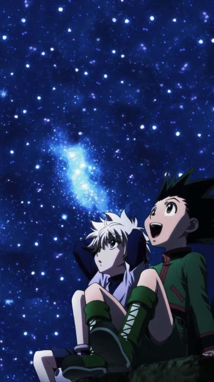 Gon And Killua Perform Ultra Combo Attack In Hunterxhunter Wallpaper