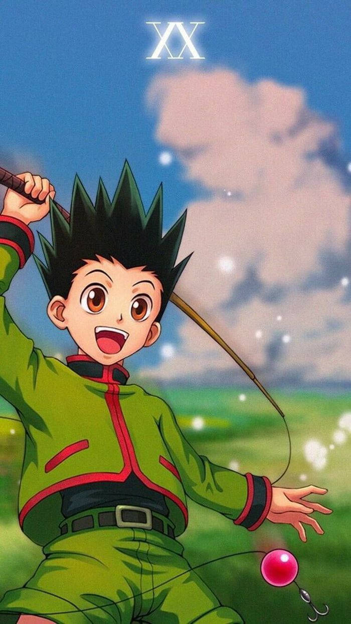 Gon Fishing Hunter X Hunter Iphone Wallpaper