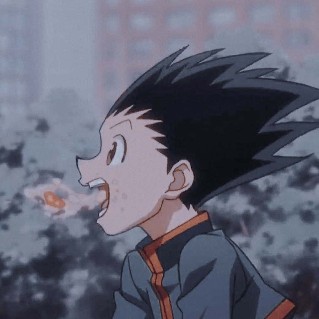 Gon Inhaling Food Hxh Pfp Wallpaper