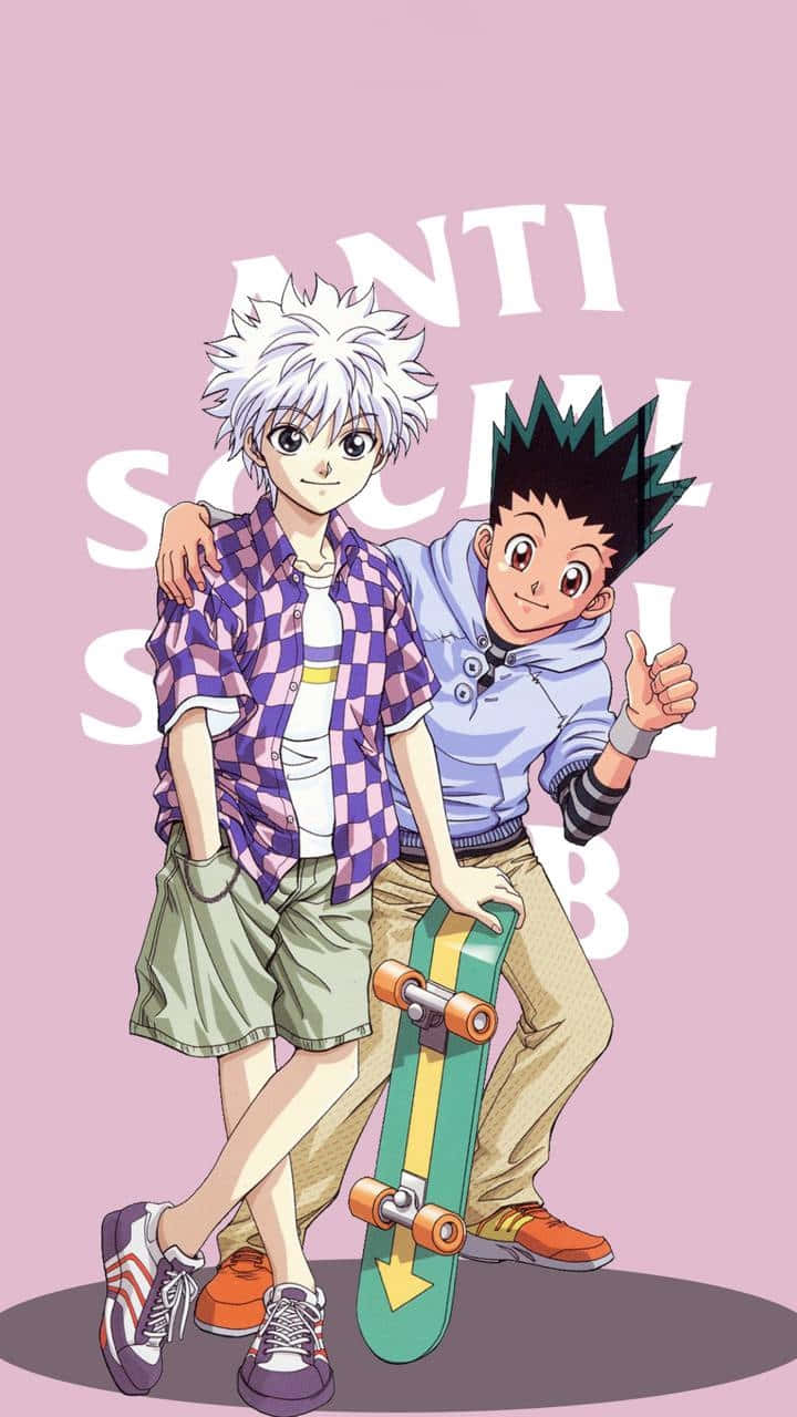 Gon Killua Anti Social Social Club Wallpaper