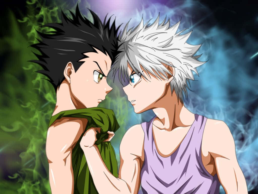 Gon Killua Face To Face Wallpaper