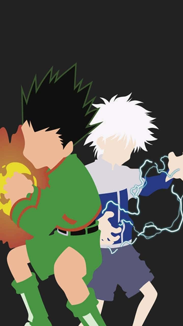 Gon Killua Minimalist Art Wallpaper