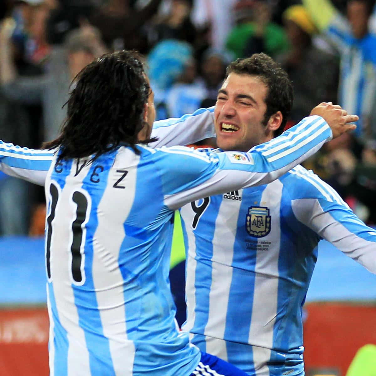 Gonzalo Higuain Carlos Tevez 2010 Fifa World Cup Wallpaper